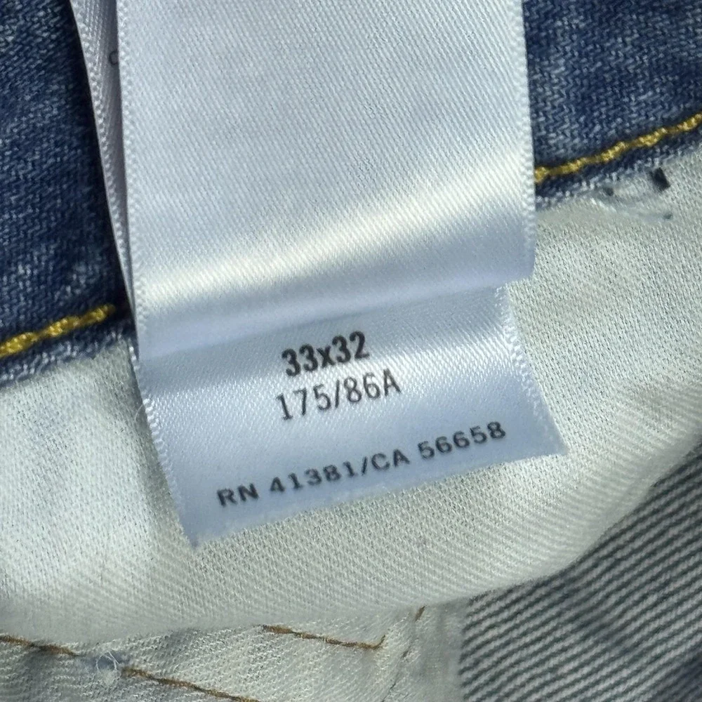 Polo Ralph Lauren Distressed Sullivan Slim Jeans Mens 33x32‎ Light Wash Denim